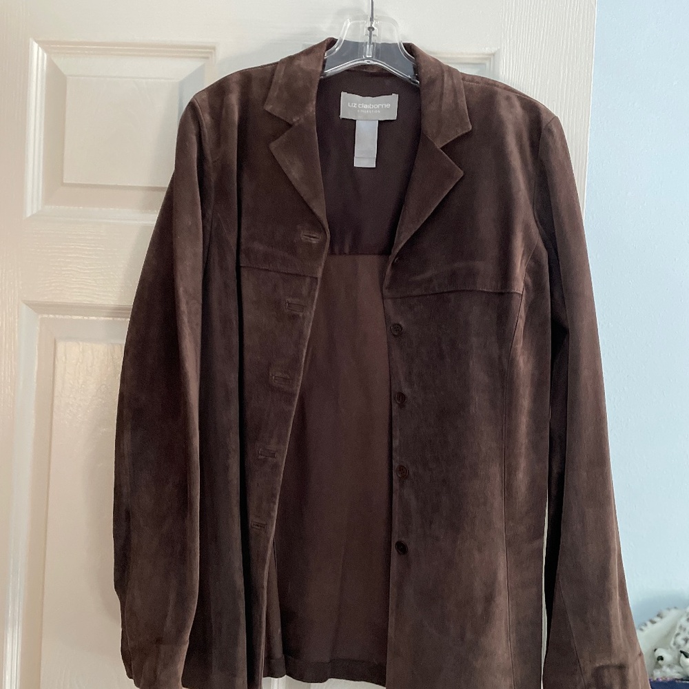Brown suede jacket
